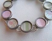 COTTAGE CHIC - Vintage Altered Typewriter Key Bracelet