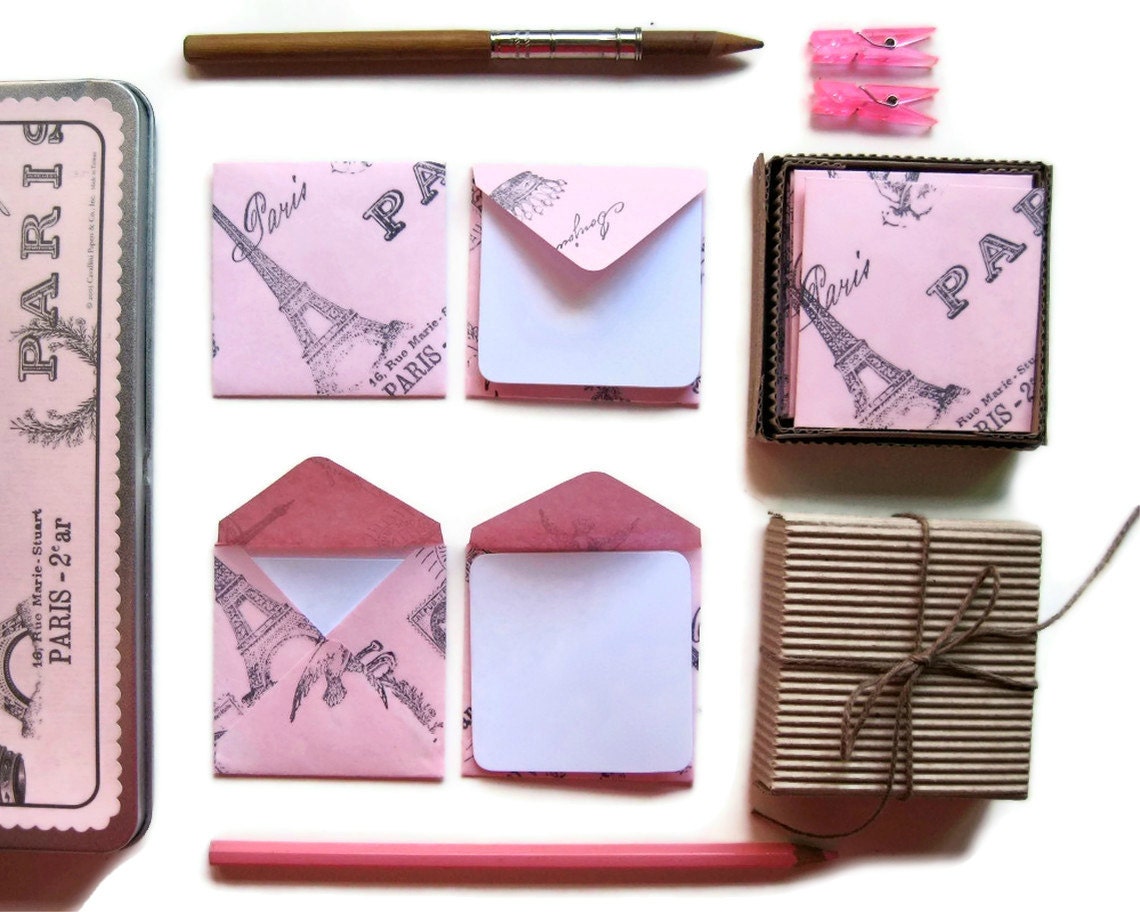 Pink Paris - Mini Stationery Set