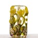 Lampwork Bead Glass Handmade Yellow Flowers Floral Focal