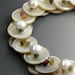 Tourmaline Gemstone Layered Button Necklace