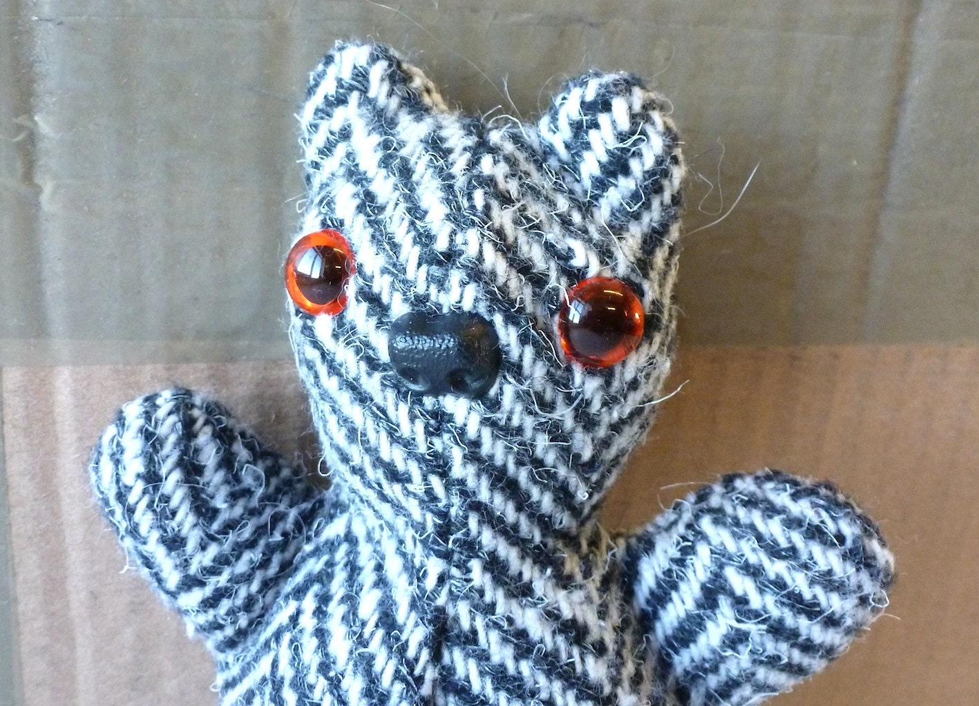 Baby  Bear in Herringbone Tweed