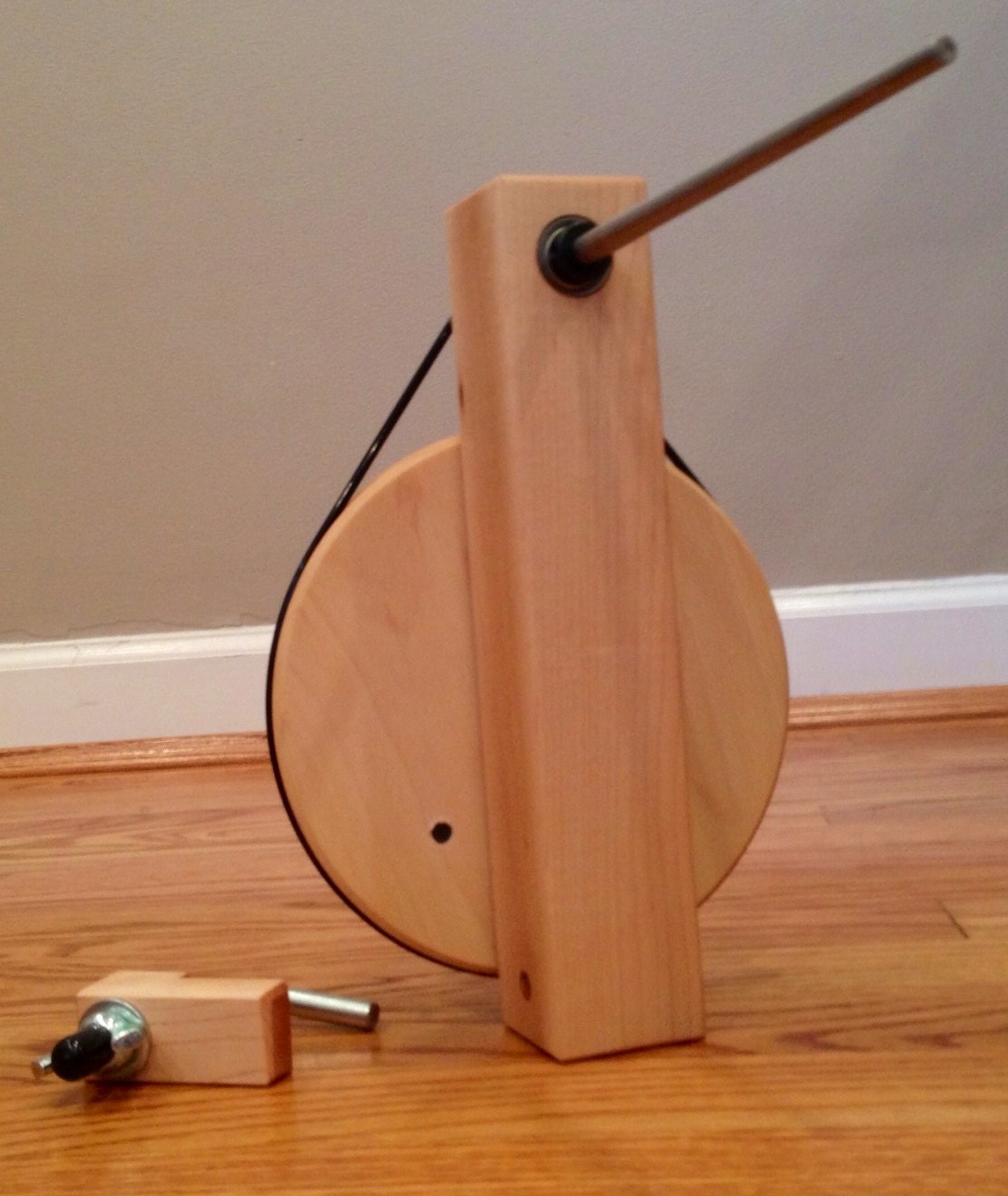 Handcrafted Hardood Maple Weavers' Shuttle Bobbin Winder for Weaving Loom