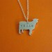 New item-Mini Vegan Sheep necklace