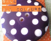 Giant Grape spotty button x1 2inch 5cm