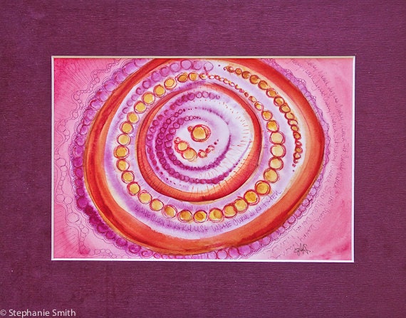 Original Mandala Art: Protection At The Core Mantra Meditation