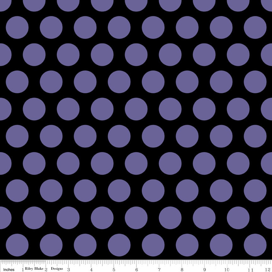 COSTUME CLUBHOUSE  Dots Purple Sheri McCulley  Riley Blake Fabrics by the Yard, SALE