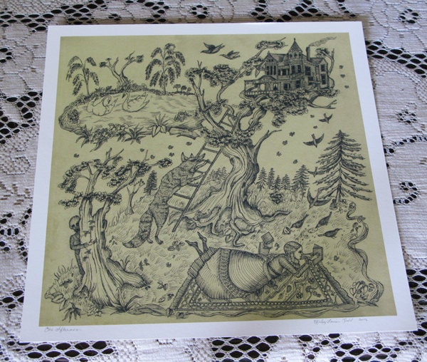 One Afternoon - 12 x 12 Print