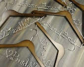 Bridal Party Hangers Bridesmaids Hangers by OriginalBridalHanger on Etsy