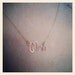 mrs married custom rose gold yellow gold Sterling silver necklace