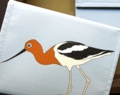 Avocet Coin Purse / Pouch / Wallet -- Eco Friendly--Bird Lover Gift