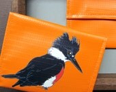 Kingfisher Coin Purse / Pouch / Wallet -- Eco Friendly--Bird Watcher Gift
