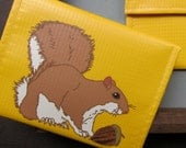 Squirrel Coin Purse / Pouch / Wallet -- Eco Friendly