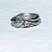 Ring Leaf Vine Bark Leaf Handmade Pure Silver Band