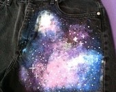 High waist galaxy shorts (size 14)