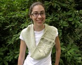 Grasshopper Loop - Hand Knit Cowl or Infinity Scarf - Hand Dyed Merino Yarn