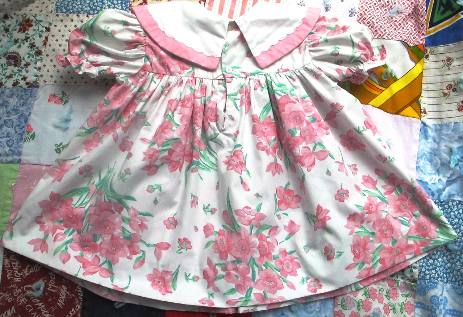 Pink Daffodil Dress 12-18 Months