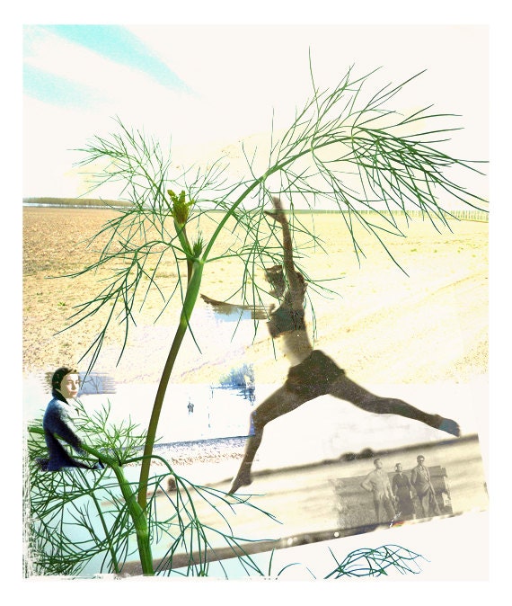 Summer Collage Original Photography Altered Retro Surreal Wall Art