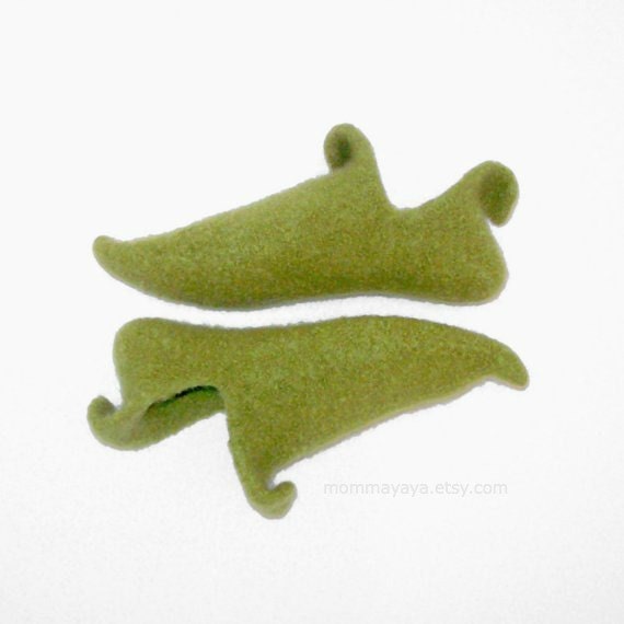Kids Felted Wool Elf Slippers, Custom Made for Big Kids/Youth (EUR sizes 29-34)
