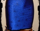 SALE Royal Blue Lycra Spider Web Skirt Medium to Large