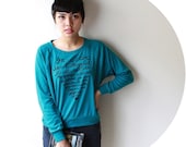 Mr. Darcy Proposal/Pride and Prejudice. SMALL Women's Slouchy Pullover in Evergreen