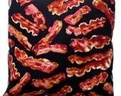 Bacon Throw Pillow Food Geek Home Decor