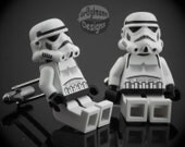 Star Wars Storm Trooper Cufflinks :) made with LEGO bricks