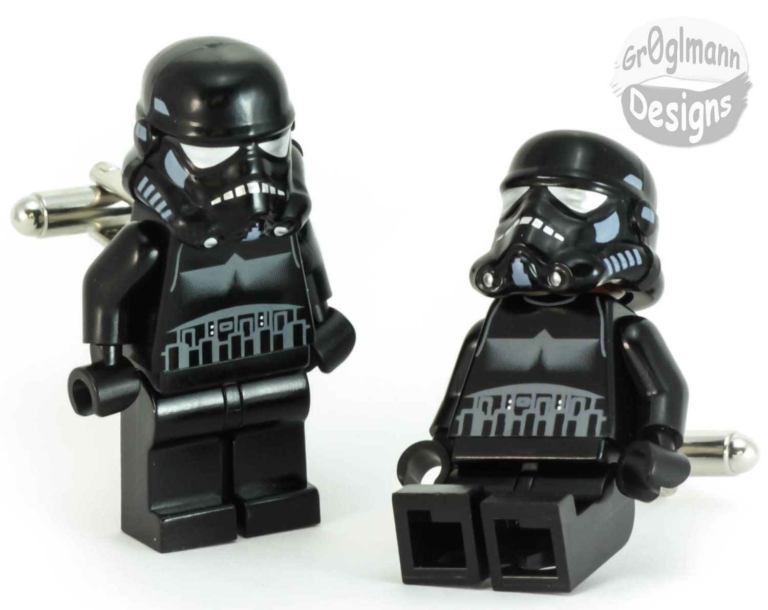 Star Wars Shadow Trooper Cufflinks :) made with LEGO bricks