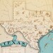 Texas Map - Spring Break - Vintage Map of Texas - A Fun and Funky 1930s Vintage Picture Map of Texas to Frame
