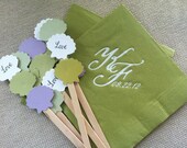 Nautical Shell Drink Stirrers - set of 40