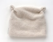 Cashmere Polar Bear Hat for 3 to 12 Years