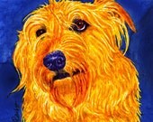 Mixed Breed Dog - Original Watercolor Painting, Framed - Ranlett A4C