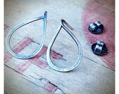 Tiny Teardrops - Sterling Silver Teardrop Post Earrings