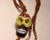 Sugar Skull Necklace Day of the Dead