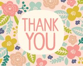 vintage thank you card