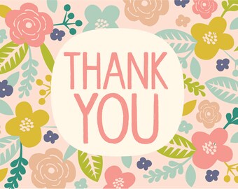 vintage thank you card