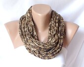 SALE - Winter Accessories-Loop Scarf-SAFARI Leopard Scarf - Chunky Chain Scarf