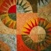 New York Beauty Quilt Top by Patchmker Ready to Quilt in Batiks
