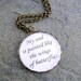 Song Lyrics Necklace "My soul is painted like the wings of butterflies" Freddie Mercury Queen Necklace