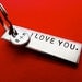 Personalized Keychain - Add a charm tag - Custom stamped Accessory