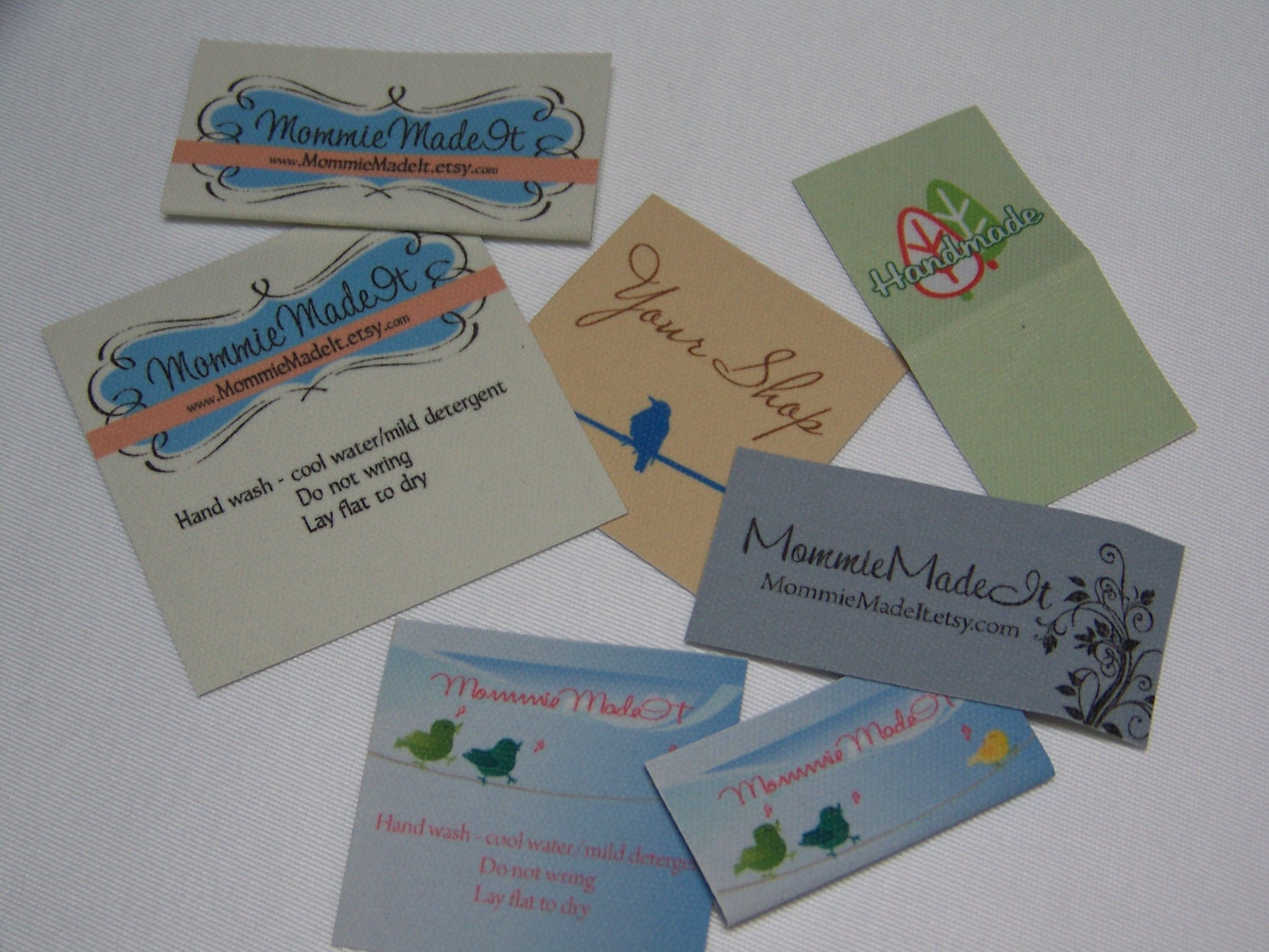 200 Custom Sew-On Fabric Labels - LOTS of Designs to Choose From - Free Customization and Proof