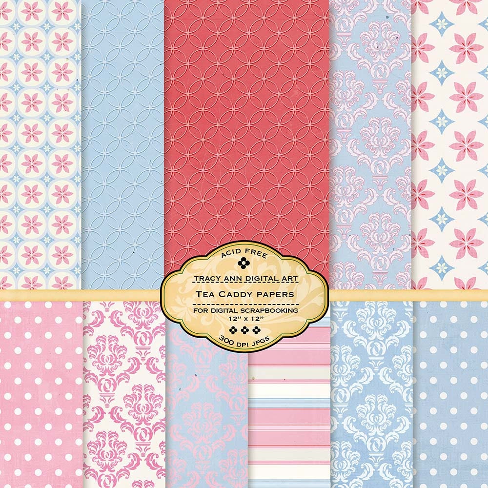 Tea Caddy Digital paper