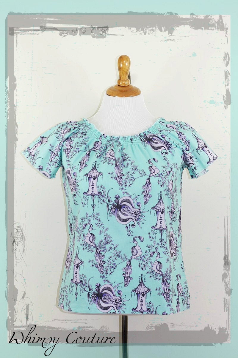 Whimsy Couture Sewing Pattern Tutorial ebook short and long sleeves -- Ladies Peasant Top/Dress -- sizes S thru 3Xl PDF Instant