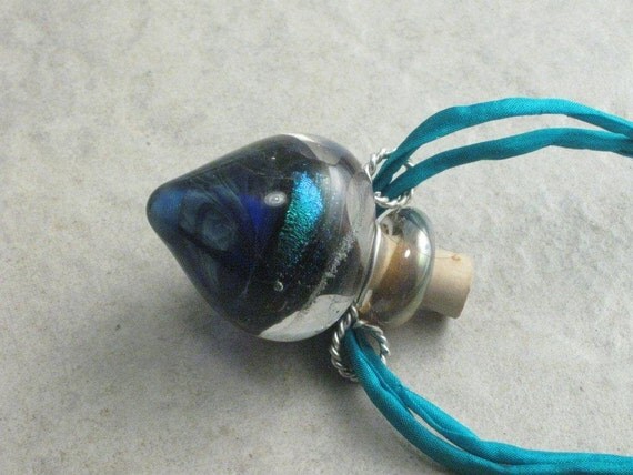 Cyber Monday Sale --- Your Own Island --- Lampwork Poison Bottle Necklace --- Potions Bottle Necklace