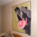Art Quilt "Really Big George" Wall hanging