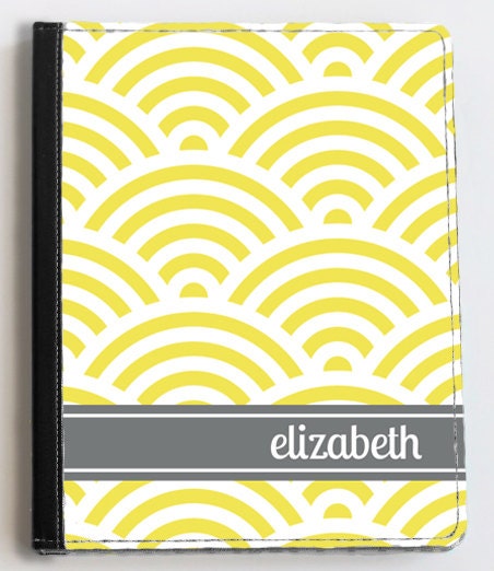 Personalized iPad Case - custom printed fabric - "yellow sunrise" Il_570xn