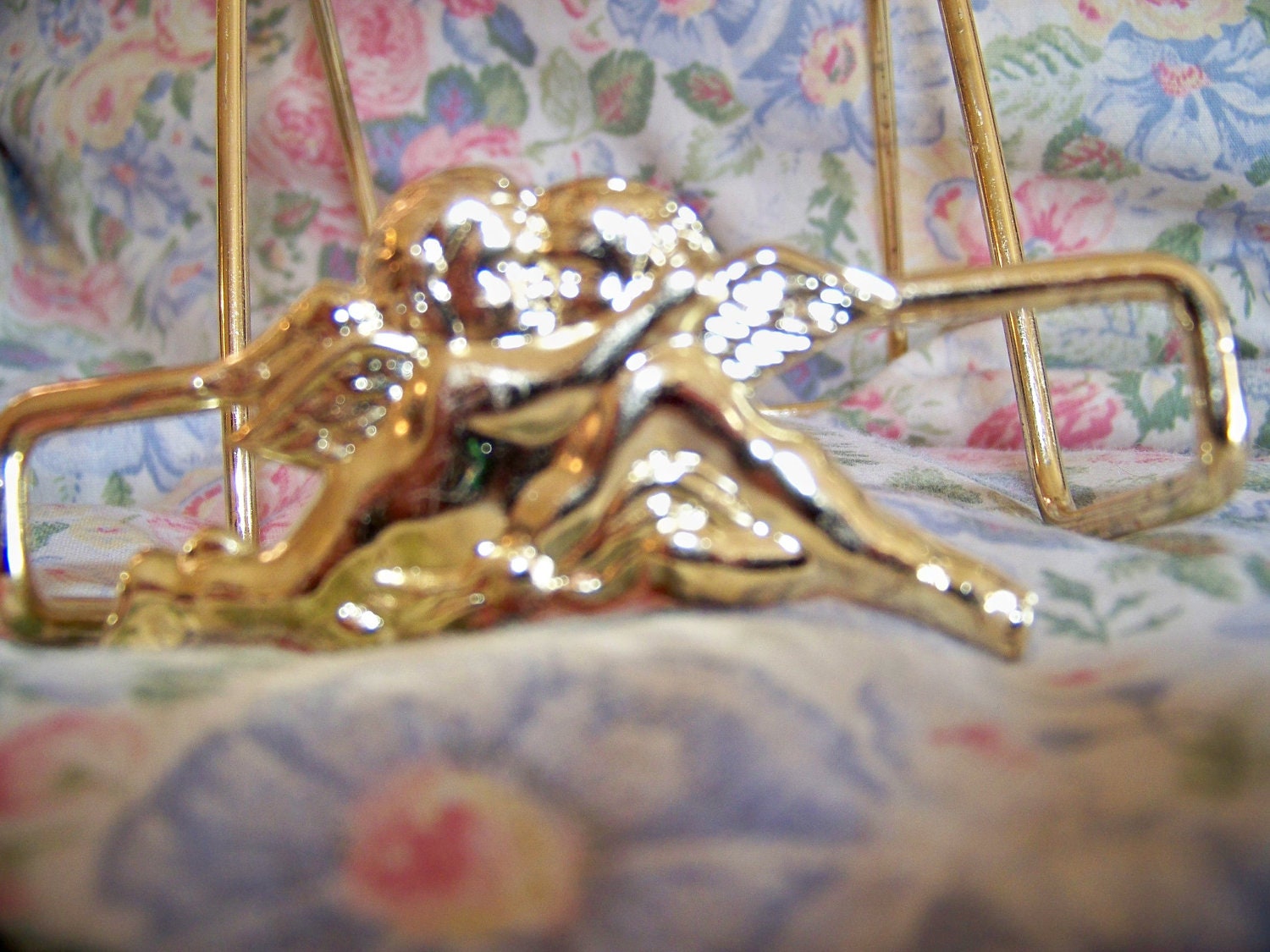 New Brass Table Easel  Angels Design Photos Pictures Plates Holder Supplies