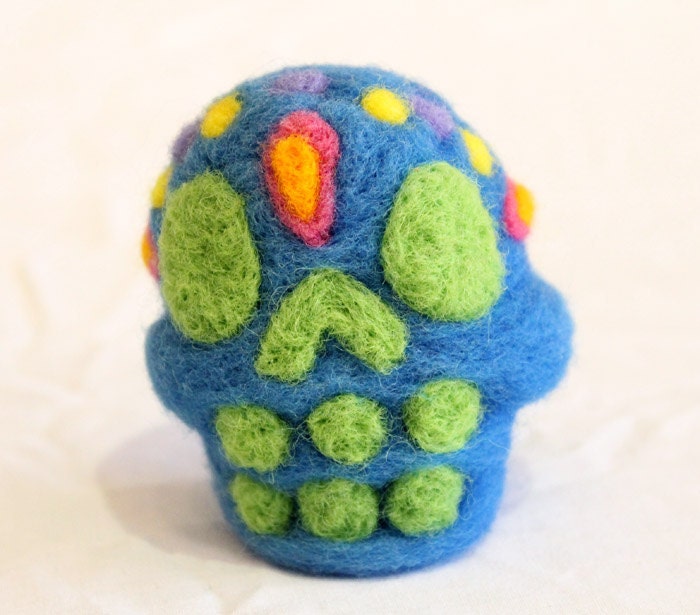 Needle Felted Sugar Skull