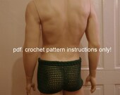 crochet pattern Men's Mesh Shorts