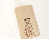 Mini Wood Cards/Stationery - Doggy