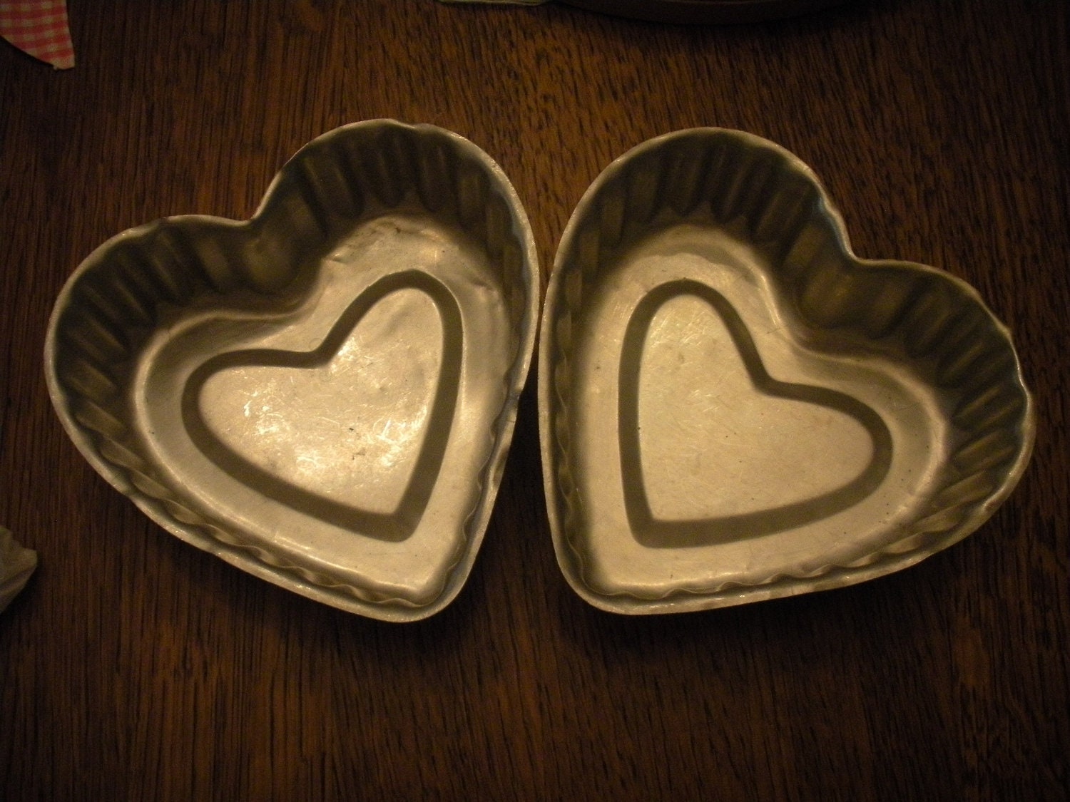 Vintage Large Aluminum Heart Molds